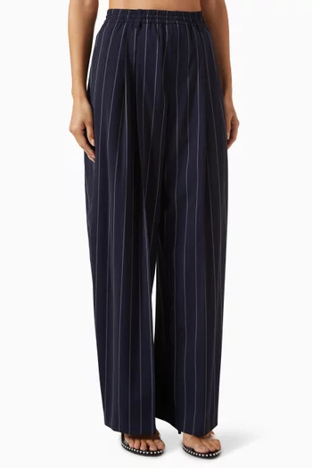 Pinstripe Pants in Stretch Wool