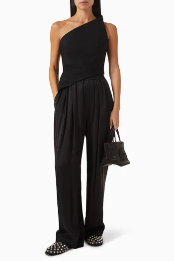 Pre-styled Turned-down Waistband Pants