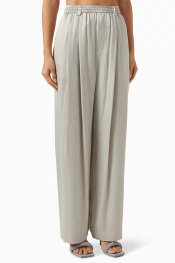 Pre-styled Turned-down Waistband Pants