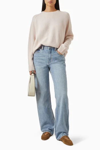 Boyfriend Crewneck Sweater in Cashmere