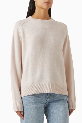 Boyfriend Crewneck Sweater in Cashmere