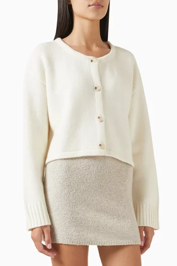 Cropped Cardigan in Cashmere