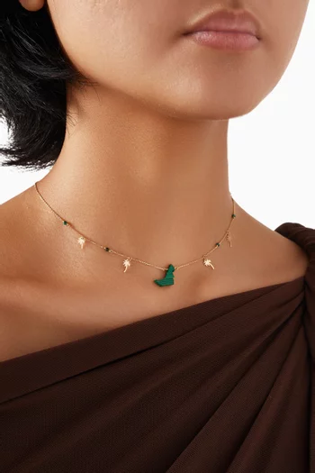 Favorite Come Back UAE Necklace in 18kt Yellow Gold