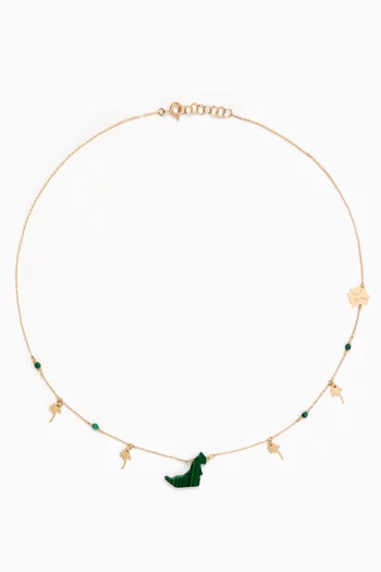 Favorite Come Back UAE Necklace in 18kt Yellow Gold