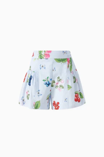 Floral Fruits Shorts in Cotton