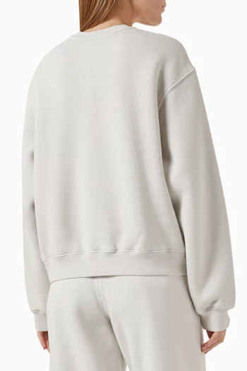 Faded Logo Sweatshirt in Cotton Blend
