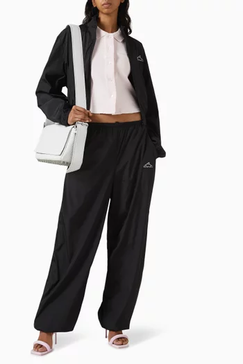 Deconstructed Polo Cardigan in Cotton-piqué
