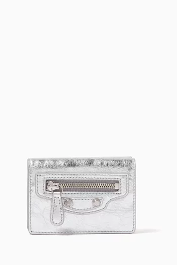 Mini Le City Wallet in Metallic Arena Lambskin