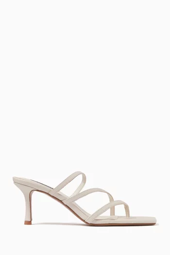 Eva 70 Strappy Sandals in Leather