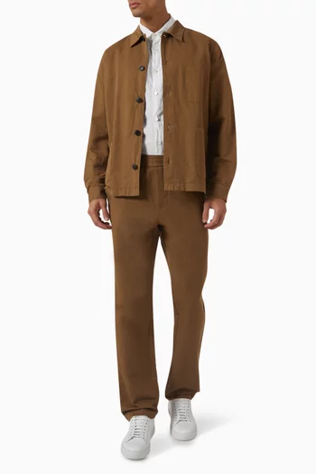 Twin Pocket Jacket in Cotton-linen Blend