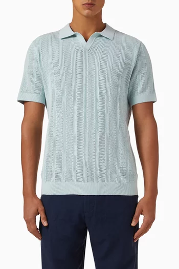 Polo Shirt in Organic Cotton-knit