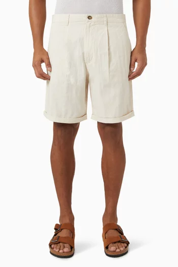 Ron Sun Shorts in Linen & Cotton