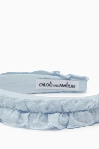 طوق رأس بكشكش كتان