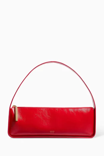 Lori Baguette Bag in Crackle Patent Leather