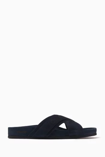 Wicklow Perforated Sandals in Suede