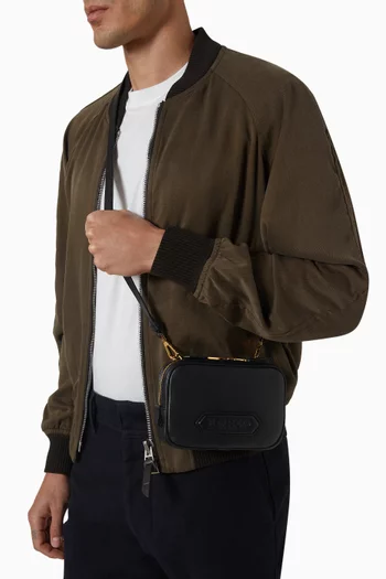 Traveller Mini Messenger Bag in Leather