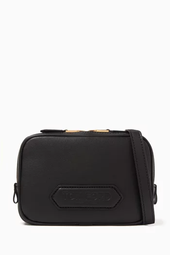 Traveller Mini Messenger Bag in Leather