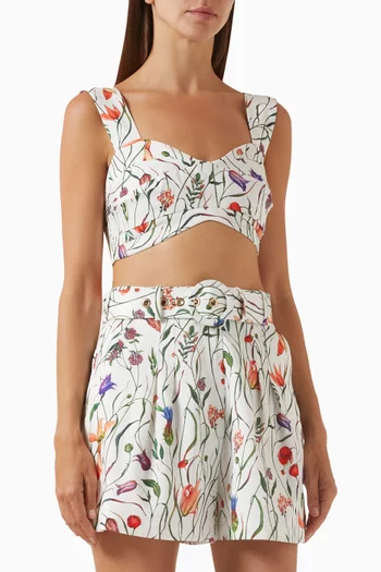 Leighton Crop Top in Cotton