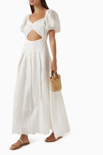 Lucille Maxi Dress in Linen