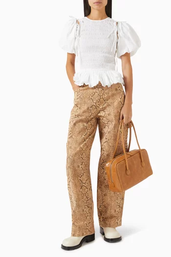 Becca Removable-sleeves Blouse in Organic-cotton