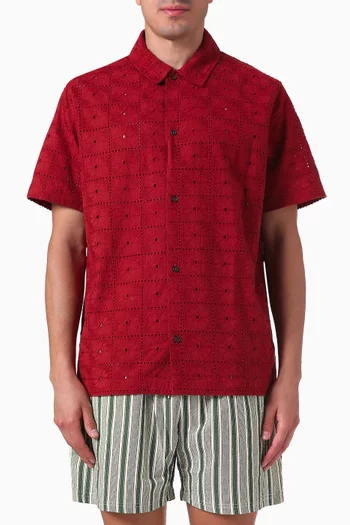 Hector Shirt in Broderie Anglaise