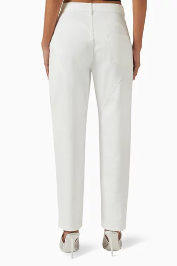 Crystal Slit Jeans in Denim