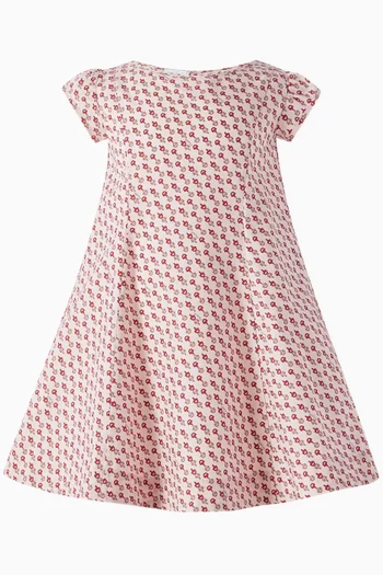 Jacquard-print Dress