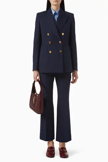 Double-breasted Jacket in Cotton