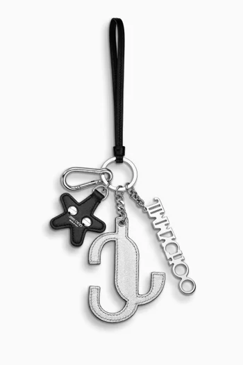 JC Multi Bag Charm in Leather