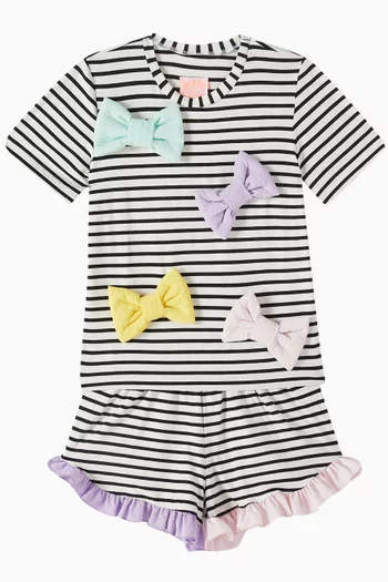 Augusta Striped Shorts in Organic Cotton