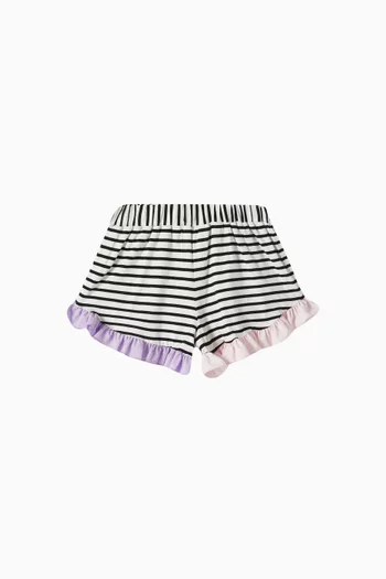 Augusta Striped Shorts in Organic Cotton