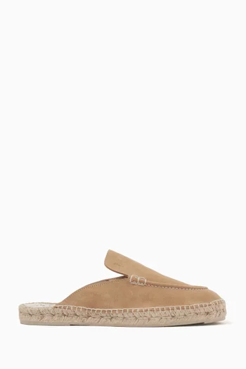 Traveler Loafer Mules in Suede