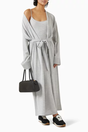 Longline Cardigan in Merino Silk