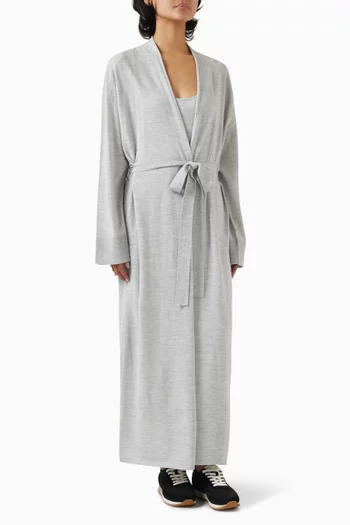 Longline Cardigan in Merino Silk