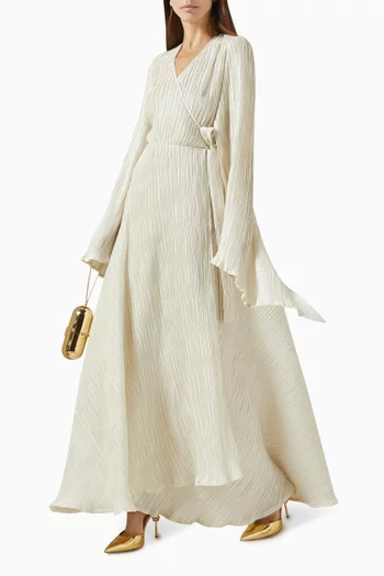 Dalia Pleated Maxi Dress