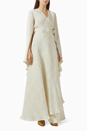 Dalia Pleated Maxi Dress