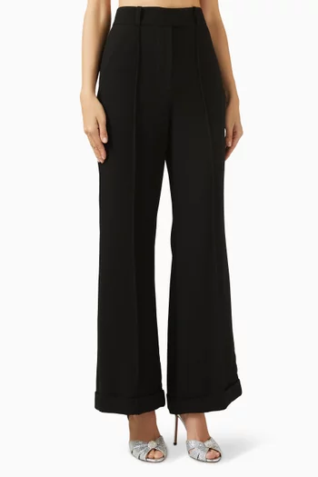Wide-leg Pants in Viscose