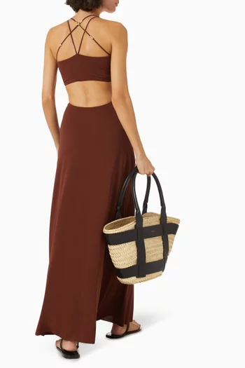 Saba Cut-out Maxi Dress in Jersey