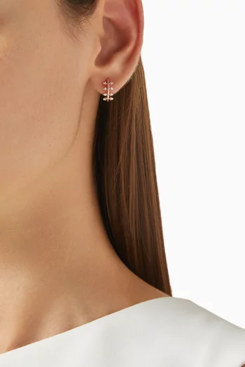 Jolie Single Diamond Hoop Earring in 14kt Rose Gold