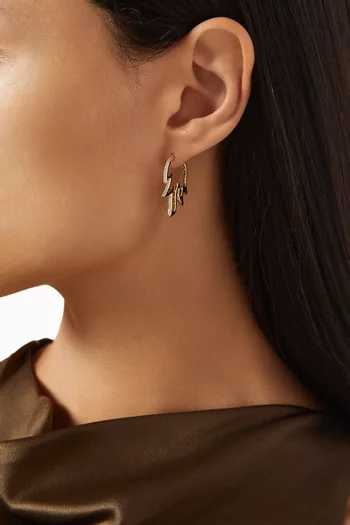 Blaze Single Diamond Earring in 18kt Gold