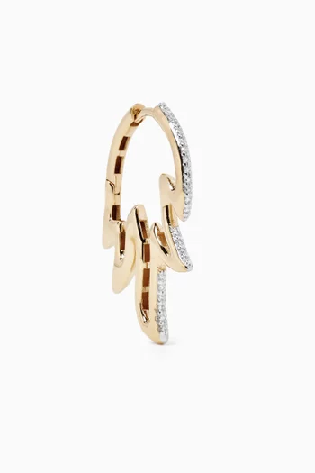 Blaze Single Diamond Earring in 18kt Gold