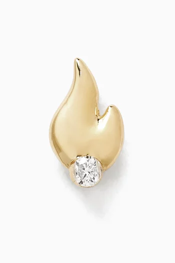 Lustre Single Diamond Earring in 18kt Gold
