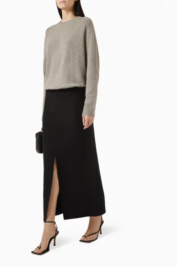 Boyfriend Crewneck Sweater in Cashmere