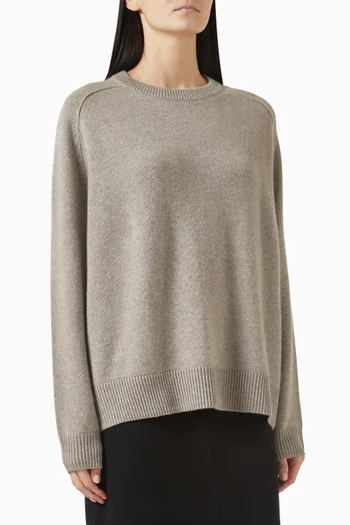 Boyfriend Crewneck Sweater in Cashmere