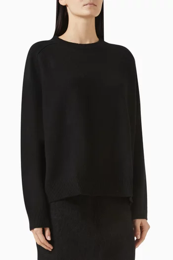 Boyfriend Crewneck Sweater in Cashmere