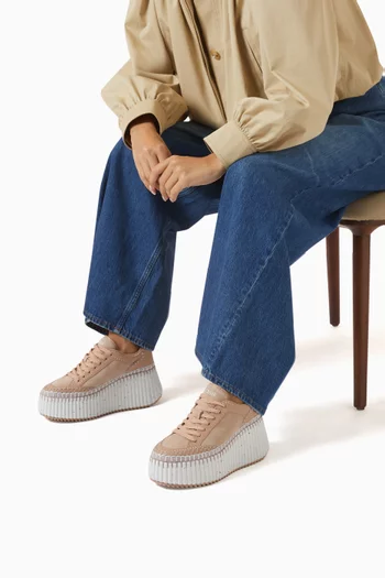 Nama 80 Wedge Sneakers in Suede