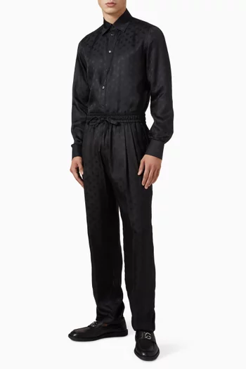 DG Logo Martini Shirt in Silk