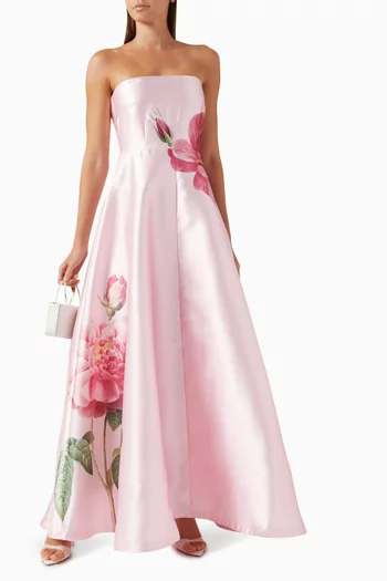 Audrey Maxi Dress in Taffeta