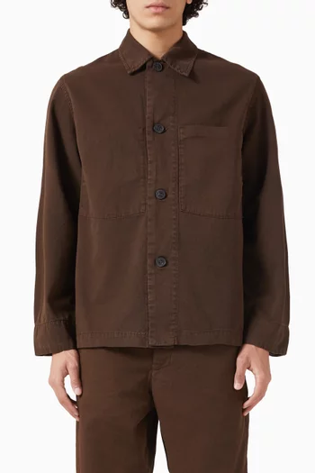 Relaxed Overshirt in Cotton