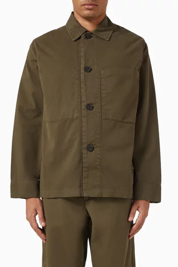 Relaxed Overshirt in Cotton